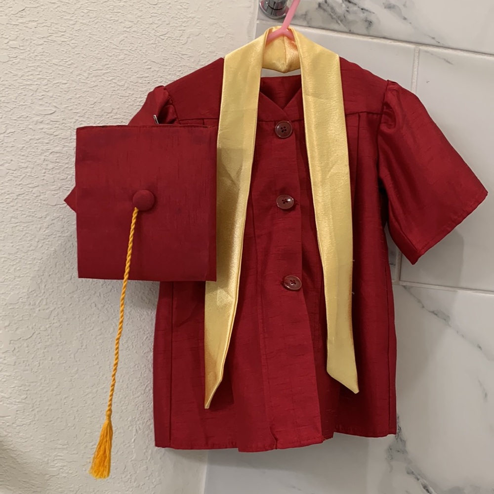 handmade baby graduation cap & gown